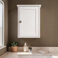 thumbnail image 2 of GZXS Small Bathroom Cabinet, Wall Mounted Storage Cabinet with Door and Adjustable Shelf, Medicine Cabinet for Bathroom, Kitchen, Living Room, White, 2 of 7