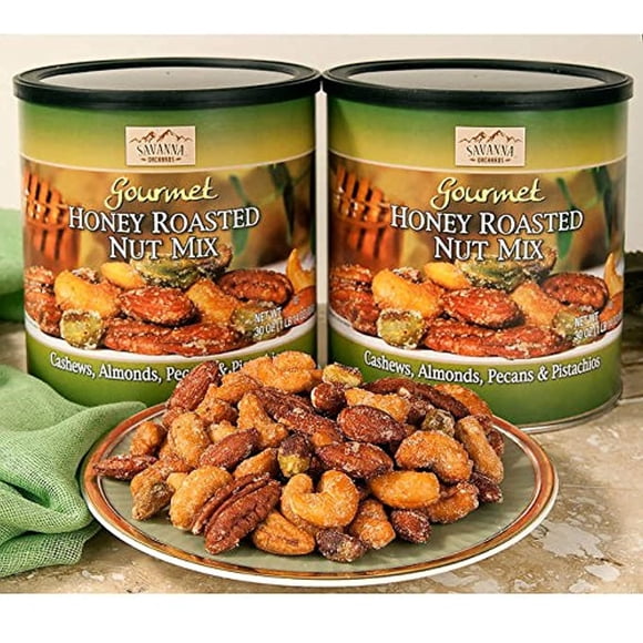 Savanna Orchards Honey Roasted Nut & Pistachios 30 oz, 2-count