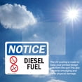 thumbnail image 6 of (2 Pack) Diesel Fuel OSHA Notice Sign 7 Inch X 5 Inch Vinyl Label Decal Sticker Weather Resistant, UV Protected for Workplace, Business, and Construction Site, Made in the USA, 6 of 7