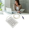 thumbnail image 4 of Clavier Numérique, Conception Filaire de Taille Portable Interface USB de Commutation d'Action Linéaire de Pavé Numérique de 18 Touches pour la Comptabilité Bancaire, 4 of 8