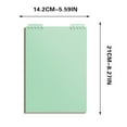thumbnail image 2 of WFDC Top Spiral Notebook 8.3x5.6 Steno Notebook Top Spiral Notebook 60 Pages Top Bound Spiral Notebook Cover Inner Pocket,Spiral Notebook for Work Office Gift,A5 - Grid Paper - Mint Green, 2 of 5