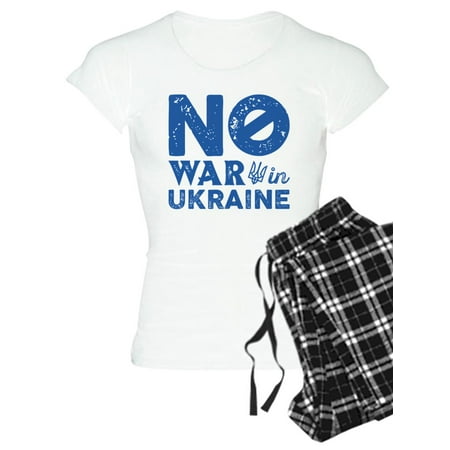 

CafePress - No War In Ukraine - Women s Light Pajamas