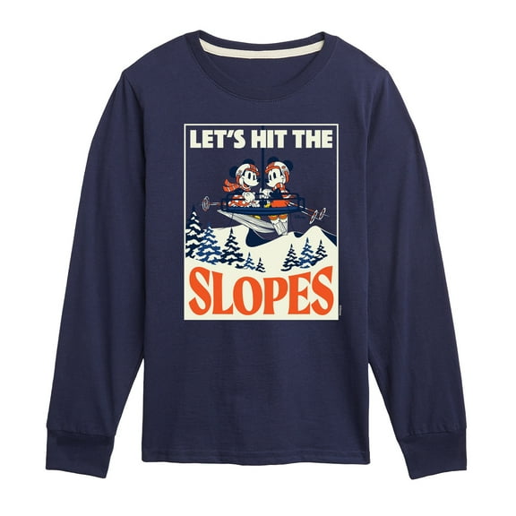 Disney - Let's Hit The Slopes - Toddler & Youth Long Sleeve Graphic T-Shirt