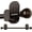 Bronze, variant on White No Drill Curtain Rods for Windows 48 to 84 Inches,  5/8 Inch Curtain Rods No Drilling with 3M Adhesive Holders, Apartment Friendly Drapery Rod with Round Finials