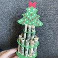 thumbnail image 3 of Twinkseal Money Holder Decoration Christmas Money Holder Santa Tree Elk Penguin House Wood Cash Storage Holder Desktop Ornament Holiday Decoration Party Gift, 3 of 8