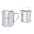 thumbnail image 4 of Taza de titanio con colador de té, taza de café, duradera, multifuncional, fácil de llevar, taza de Camping, taza de agua para el hogar, viajes, pesca, 4 of 8