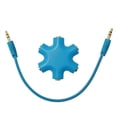 thumbnail image 1 of CNKOO 2PCS Mix Colors 3.5mm Snowflake Shape 5 Way Stereo Audio Splitter Jack Earphone Headphone Adapter, 1 of 5