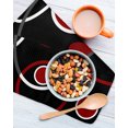 thumbnail image 3 of Black Red Kitchen Dish Towels for Drying Dishes Set of 4, White Circle Geometric Abstract Texture Waffle Weave Microfiber Hand Tea Bathroom Towels Quick Dry & Absorbent Towel 12x12, 3 of 7