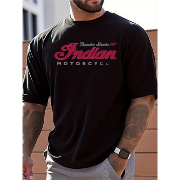 Indian Motorcycle Logo Printed T-Shirt, All Size S-5Xl Hot Trending Shirt, Vintage Birthday Gift
