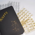 thumbnail image 3 of 10 Sheets English Letters Sticker Adhesive Ornament Numbers Decals Three-dimensional Acrylic Label Gift Computer Supply Rhinestone Letters, 3 of 8