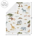 thumbnail image 3 of Sweet Jojo Designs Jungle Multicolor Baby Security Blanket, 3 of 5