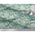 thumbnail image 2 of Soimoi Polyester Crepe Fabric Leaves & Magnolia Floral Print Fabric by The Yard 42 Inch Wide, 2 of 3