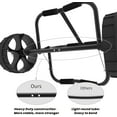 thumbnail image 6 of FDB 200LBS Universal Folding Bend Kayak Canoe Boat Carrier Dolly Trailer Tote Trolley Transport Cart Wheel for Carrying Kayaks, Canoes, Paddleboards, Float Mats, Boats Black, 6 of 9