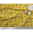 thumbnail image 3 of Soimoi Poly Georgette Fabric Leaves & Reindeer Animal Fabric Prints by Yard 42 Inch Wide, 3 of 3