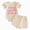 C95-Beige, variant on NIEWTR Girls Summer Clothing Sets 3-6 Months Newborn Baby Girl Summer Short Sleeve Ruffle Romper Shorts Set Infant Girls Outfits