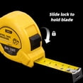 thumbnail image 5 of Deli Measuring Tape Measure 25 Ft, Metric, Imperial Measurement Tape, Retractable, Self-Lock, 5 of 9