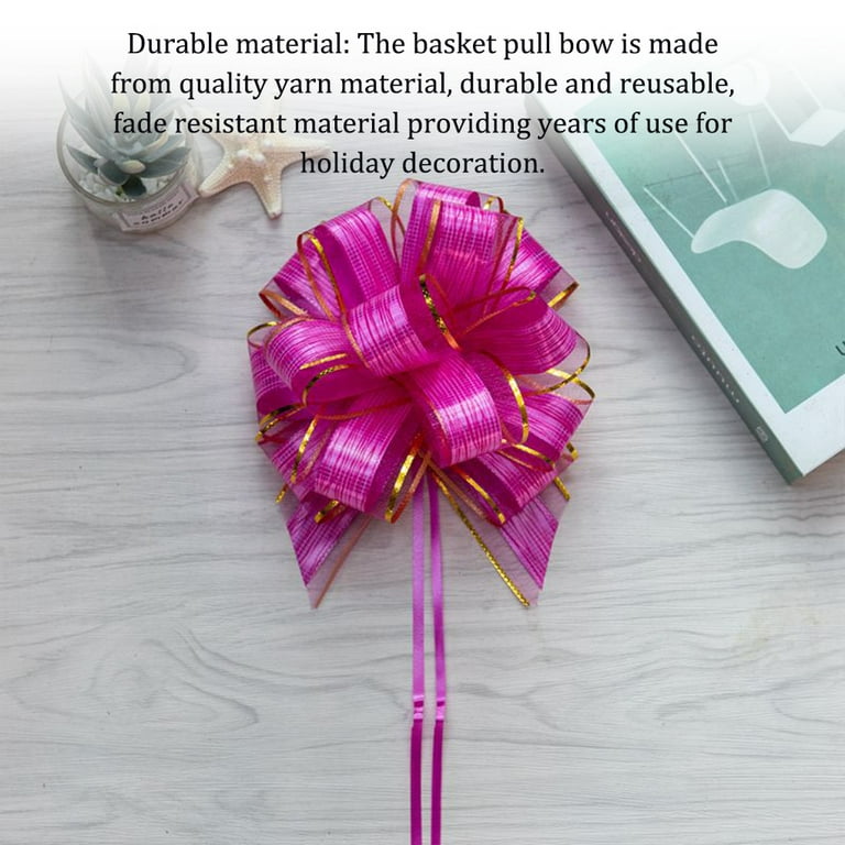 Thinsont Pull Bows Ribbon for Gift Wrapping Festive Wedding Decoration  Wear-resistant Gifts Baskets Multifunctional Christmas Present Coffee 