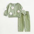 thumbnail image 1 of Conjunto de sudaderas con capucha para bebé de 0 a 3 años, jersey con apliques bonitos y pantalones, traje informal para niña, chándal para niño, ropa para bebé de primavera, 2 uds., 1 of 6