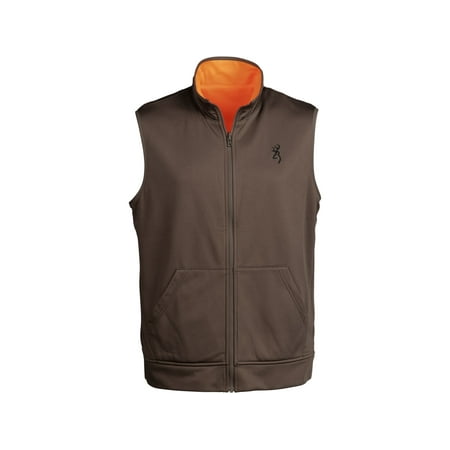 Browning Men s Reversible Vest Blaze Orange/Major Brown Medium