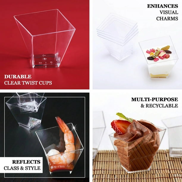 200 Cuillères Plastique Transparent, Idéal pour les Verrines et Desserts