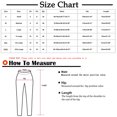 thumbnail image 3 of Chbgutlmr Woman Capri Pants Elastic Waisted Loose Lightweight Casual Cropped Straight Leg Trousers Summer, 3 of 4