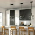 thumbnail image 2 of 83346mbk Elan Lighting Ciri - 54W 1 LED Pendant - with Contemporary inspirations - 19.75 inches tall by 14 inches wide-Matte Black Finish, 2 of 9