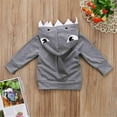 thumbnail image 5 of Kiapeise Toddler Kids Boys Girls Shark Hooded Tops Hoodie Jacket Coat Outerwear 1-6T, 5 of 7
