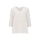 thumbnail image 5 of Craaazy Women Casual V Neck Blouse, Solid Color 3/4 Sleeve Button Down Shirt, Loose Fit Comfy Cotton Linen Top for Daily Wear Gifts, 5 of 6