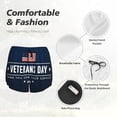 thumbnail image 4 of Rateoe Happy Veterans Day Printed 2 in 1 Women's Workout Shorts for Athletic Gym Running Shorts with Phone Pockets-XX-Large, 4 of 7
