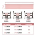thumbnail image 5 of Rose Gold Blush Pink Hemstitch Table Runner Farmhouse Decor 14 x 54 Polyester Linen, 5 of 6
