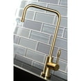 thumbnail image 3 of Kingston Brass KS6197NKL Nustudio Single-Handle Cold Water Filtration Faucet, Brushed Brass, 3 of 5