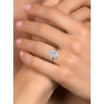 thumbnail image 3 of Gem Stone King Platinum IGI Certified Engagement Ring | 2.50 Ct | Oval Cut | E-F Color | VS1-VS2 Clarity | Wedding Engagement Anniversary Promise Solitaire Ring for Women | Size 8, 3 of 6