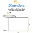 thumbnail image 4 of LAICAIW ZE1400600 [ 4" x 6" ] Direct Thermal Labels Postage Barcode Shipping Desktop Printer UPC FBA Sticker Zebra Compatible Labels [ 4 Rolls / 1" Core ], 4 of 7