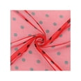 thumbnail image 4 of INSPIRE CHIC Women's 1950s Polka Dots Chiffon Square Scarf, Retro Lightweight Soft Sheer Scarf with Magnetic Buckle 25.6x25.6" Red, 4 of 6