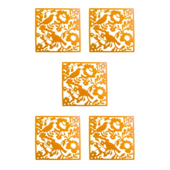 Panel de pantallas divisorias colgantes Advancent 4 piezas Gráfico de pájaro amarillo multifuncional
