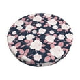 thumbnail image 6 of Uemuo Leaves Flower Pattern Round Bar Stool Seat Covers Washable Stool Cushion Slipcover Elastic Bar Chair Covers-12 inch, 6 of 7