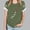 Army Green, variant on ZZwxWA Womens Casual Short Sleeve Shirts Crew Neck Fashion Paw Printed Blouse Loose Fitting Tunic Tops Spring Clothes Valentines Day