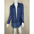 thumbnail image 1 of T. Tahari Women's Solid Knit Open Front Cardigan Navy Size S NWT, 1 of 1