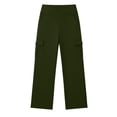 thumbnail image 6 of Tumotour Cargo Pants for Women Plus Size Athletic Workout Running Joggers with Pocket High Waisted Wide-Leg Stretchy Work Pants, 6 of 7