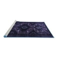 thumbnail image 2 of Ahgly Company Machine Washable Indoor Rectangle Persian Blue Traditional Area Rugs, 6' x 9', 2 of 4