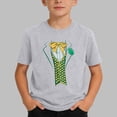 thumbnail image 1 of Blusas y camisas de manga corta con cuello redondo para hombre y niño, camiseta de manga corta con estampado de letras del Día de San Patricio, ropa informal de verano con cuello redondo, top de polié, 1 of 6