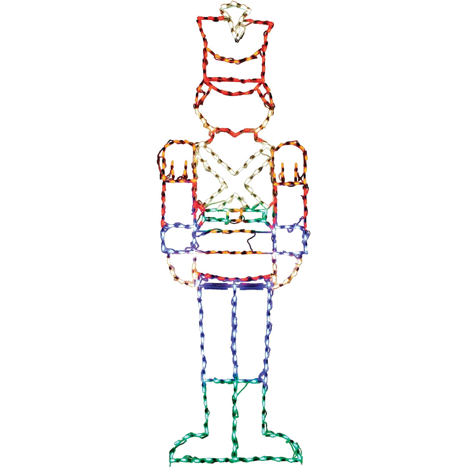 Fraser Hill Farm Christmas Giant Outdoor LED Lights, 6-ft. Toy Soldier (77"H x 25"W)