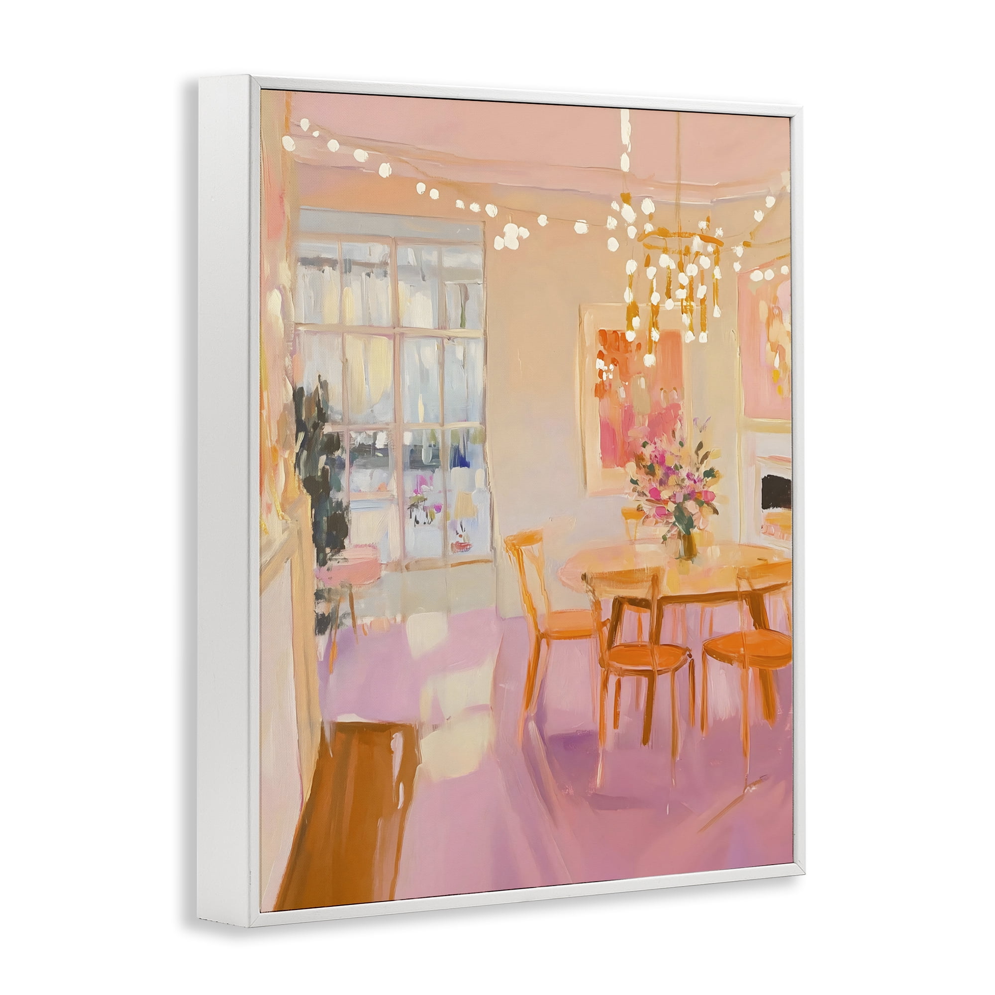 Stupell Industries Warm & Inviting Dining Room White Framed Giclee Art, design by The Prints Vibe