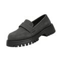 thumbnail image 2 of Willtoo Womens Round Toe Platform Loafers Slip On Chunky Lug Sole Casual Loafers Fashion Non Slip Daily Walking Shoes, 2 of 5