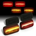 thumbnail image 2 of AJP Distributors Front Amber & Rear Red LED Fender Smoked Side Marker Lights Cab Lamps Set Compatible/Replacement For Chevy Silverado GMC Sierra 2500HD 3500HD Dually 2015 2016 2017 2018 2019 2020 2021, 2 of 10