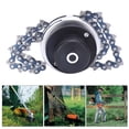thumbnail image 1 of Recortadora 65Mn Bobina Cadena Cortadora Cabeza Jardín Césped Accesorio Cortacésped Bobina Cadena Desbrozadora Negro, 1 of 7