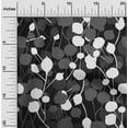 thumbnail image 2 of oneOone Cotton Poplin Black Fabric Abstract Leaf Sewing Craft Projects Fabric Prints By Yard 42 Inch Wide, 2 of 4