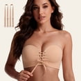 thumbnail image 3 of Strapless Bras for Women Non Slip Seamless Push Up Bra with Detachable Strap, 3 of 8