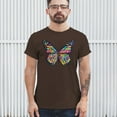 thumbnail image 3 of Tee Hunt Colorful Neon Butterfly T-Shirt Dean Russo Beautiful Nature Men's Tee, Brown, X-Large, 3 of 5
