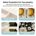 thumbnail image 3 of Daisy Travel Portable Square Jewelry Box Organizer Earring Necklace Bracelet Holder Decorative Display Case Stand Storage Box, 3 of 6